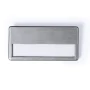 Name tag badge | Metal | 6.8x3.4x0.9cm | Double fixing system