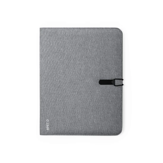 Conference folder | A4 | Recycled plastic | 3 flap pockets | Grey
