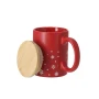 Tasse | 300 ml | Céramique | Couvercle en bambou | Durable