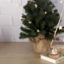 Ghirlanda illuminata di Natale | Legno | Stelle e renne | 20 luci LED | Elementi di origine vegetale