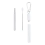 Reusable straw | Stainless steel | Extendable | Silicone mouthpiece