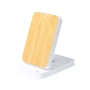 Wireless charger | ABS & bamboo | 15W | Foldable | Integrated stand