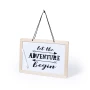 Chalkboard/Whiteboard 2-in-1 | 31x21x1.2 cm | Incl. 3 chalks, felt tip pen and eraser