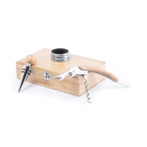 Set di vino | Bamboo e acciaio inossidabile | Elegante