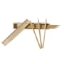 6-pencil set | Natural wood | Cover with built-in ruler