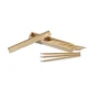 6-pencil set | Natural wood | Cover with built-in ruler