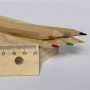 6-pencil set | Natural wood | Cover with built-in ruler