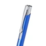 Bolígrafo | Aluminio | Tinta azul | Mecanismo pulsador | Cartucho jumbo | Diseño bicolor