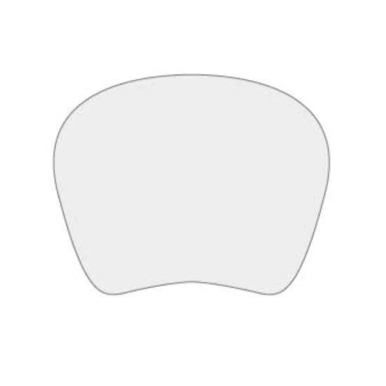 Mouse pad | Non-slip latex & PP | Various shapes | Colour base | Eco | Kidney 230x175mm