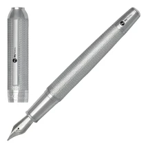 Stylo plume Hugo Boss | Laiton | Motif à chevrons modernisé | Placage mat & chromé | À partir de 5 pièces
