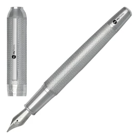 Hugo Boss vulpen | Messing | Gemoderniseerd visgraatmotief | Mat en verchroomd | Vanaf 5 stuks