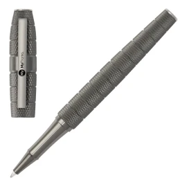 Hugo Boss rollerbalpen | Messing | Verticaal streeppatroon | Mat & Gun plating | Vanaf 5 stuks