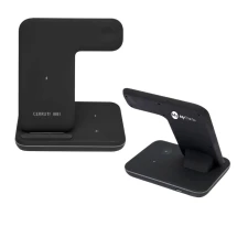 Chargeur sans fil 3-en-1 Cerruti | Plastique | Pour téléphone, écouteurs et Apple Watch | Polyvalent | À partir de 5 pièces