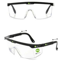 Veiligheidsbril | Polycarbonaat | Krasvrij, anti-condens & UV-blokkerend | Verlengbare armen