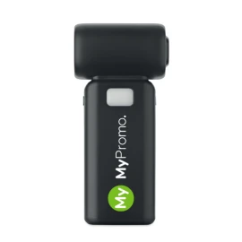 Tragbarer turboventilator | ABS | 3 LED-beleuchtung | 4 stufen windgeschwindigkeit | Batterie 6000mAh