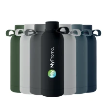 Thermosflasche | Recycelter Edelstahl & Silikon | 500ml | Mit Gummibeschichtung