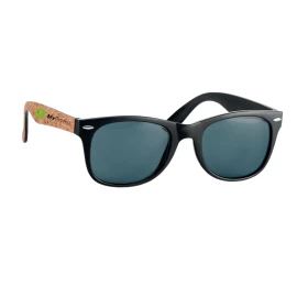 Sunglasses with cork arms | Dark lenses | Premium