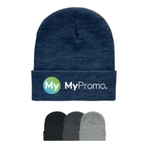 Strickmütze | rPET | Unisex | Dehnbar | Aufgerolltes Bündchen