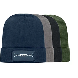 Beanie | rPET | Unisex | With patch | High quality