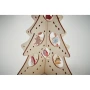 Silhouette Árbol de Navidad | Madera contrachapada | 10 adornos festivos | Bricolaje