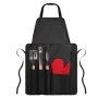 BBQ apron | Polyester | 3 pieces | Incl. glove