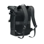 Rolltop-Rucksack | 50C Plane | 29 x 13 x 37 cm | Fronttaschen mit Reißverschluss