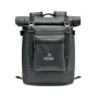 Rolltop-Rucksack | 50C Plane | 29 x 13 x 37 cm | Fronttaschen mit Reißverschluss