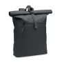 Rolltop-rugzak | 600D RPET | 32 x 13 x 61 cm | Voorvak met ritssluiting