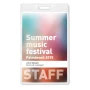 Badge holder | PVC | 7,5x12,5cm | Transparent