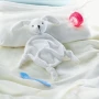 Serviette de bain à sucer | Polyester | Avec motif de lapin