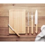 BBQ accessoires | Hout en roestvrij staal | 4 stuks