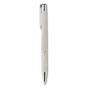 Push-button ball pen | Wheat straw and plastic | Silver fittings