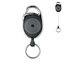 Ausweishalter | Zinklegierung und ABS | Karabiner | Silikonstopper