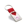 Heart-shaped keyring | Polyester & metal | Matte pearl finish | Individual gift box