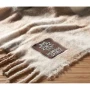 Blanket | rPET | Mohair feel | Hand-rolled fringes | With printable card