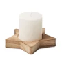 Bougie décorative | Parfumée à la vanille | En forme d'étoile