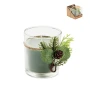Weihnachtskerzenhalter | Glas | Inklusive grüner Kerze