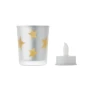 Vela LED tipo té de Navidad | Vidrio | 5,6x5,6x6,7 cm | Diseño de estrella