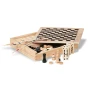 Game box | Wood | Several games | Practical