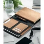 Portfolio A5 | Liège | 192 pages lignées | Porte-stylo & porte-cartes | Sangle élastique de fermeture