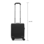 Trolley de equipaje de cabina | ABS | 4 ruedas | Bolsillo interior con cremallera