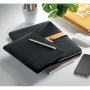 A4 Portfolio | RPET  | 30 paper lined pages | Pen holder | Magnetic strap closure