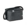 Kühltasche für sechs Dosen | 600D RPET | 25x15.5x14.5cm | Vordertasche | Schulterriemen | Recyceltes Material