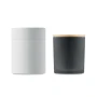 Bougie en cire | Verre | Couvercle en bambou | Base végétale | Quatre senteurs | 200g