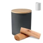 Bougie en cire | Verre | Couvercle en bambou | Base végétale | Quatre senteurs | 200g
