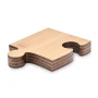 Lot de 4 sous-verres | Bambou | Peuvent être assemblés