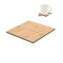 Lot de 4 sous-verres | Bambou | Peuvent être assemblés