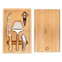 Cheese and wine set | Bamboo | 4 pcs | Perfect gift