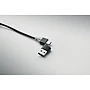 Lade- und Datenkabel-Schlüsselanhänger | Aluminium | 3-in-1 | HUB-Funktion | USB-A und USB-C | 20x4x0,7 cm