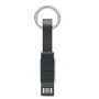 Portachiavi | Plastica e metallo | Con cavo di ricarica 4 in 1 | Type-C, Type-A e Micro USB